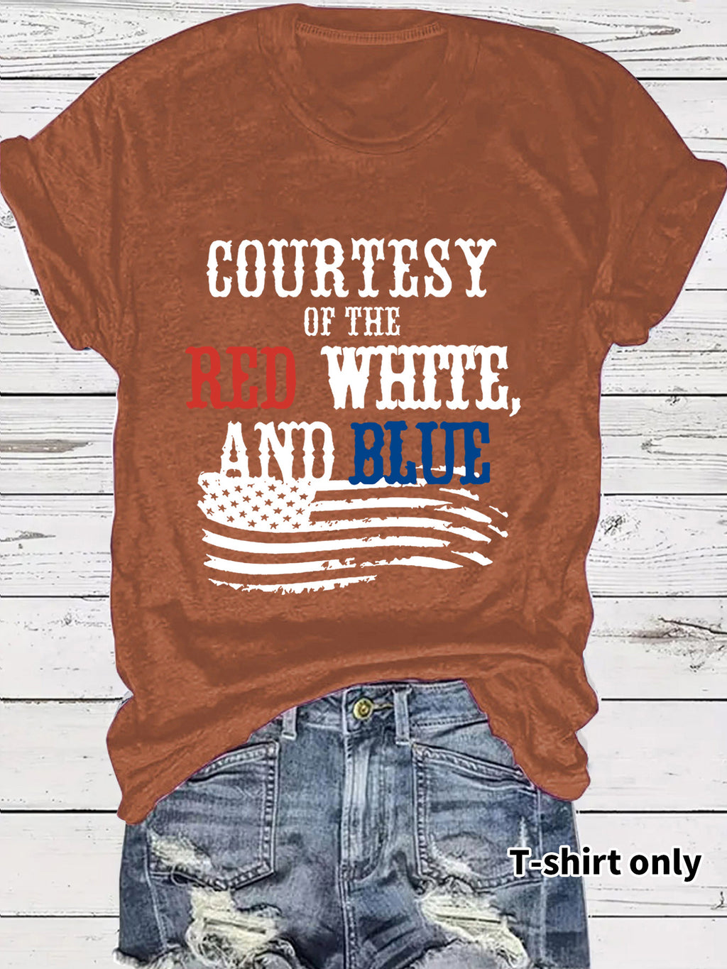 Short sleeved patriotic t-shirt