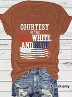 Short sleeved patriotic t-shirt