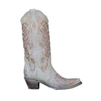 Women's Shoes Embroidered High Sleeve Solid Thick Heel Boots
