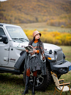 Autumn and Winter Travel Photography Versatile Ethnic Style Knitted Mohair Woolen Tassel Cape Thickened