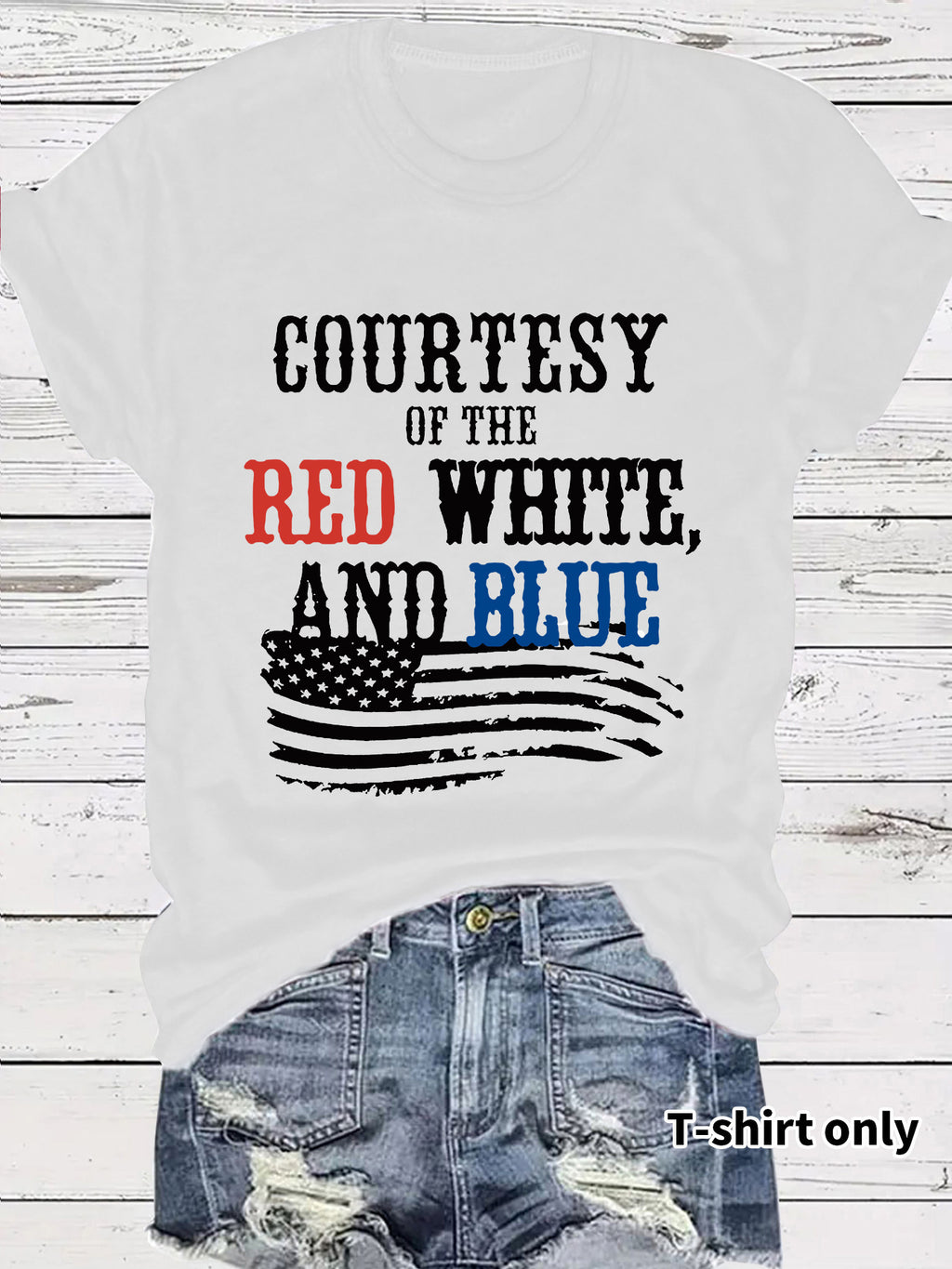 Short sleeved patriotic t-shirt