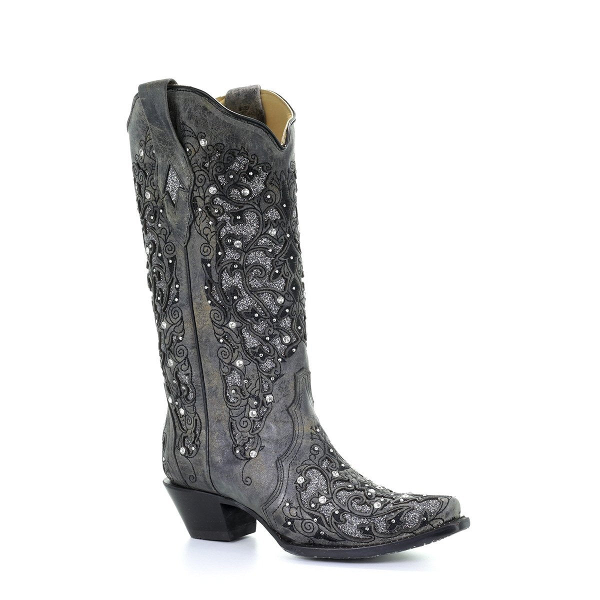 Women's Shoes Embroidered High Sleeve Solid Thick Heel Boots