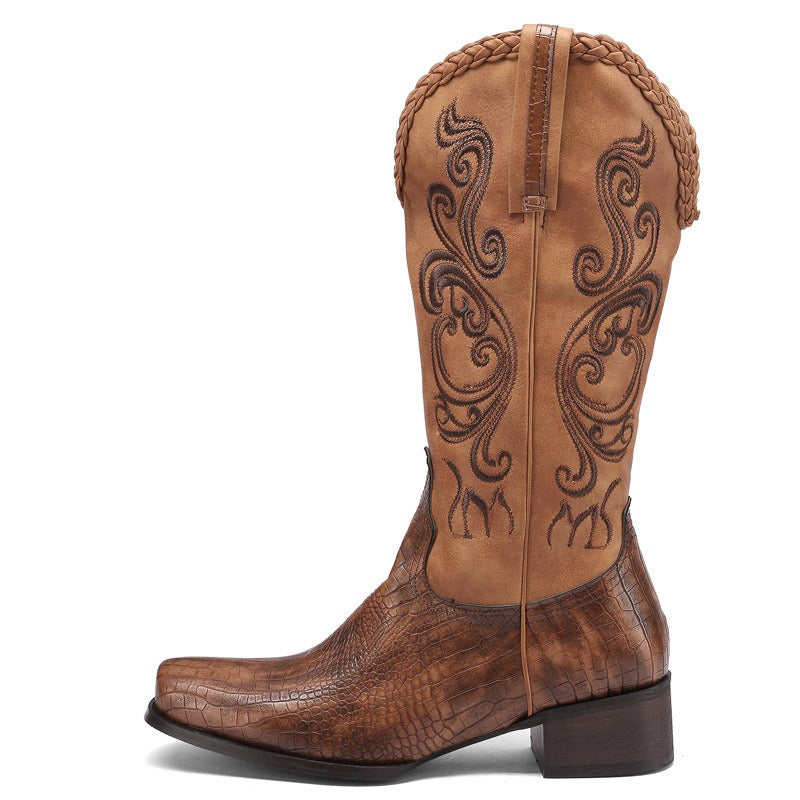 Western Cowboy Leather Boots Women's Boots