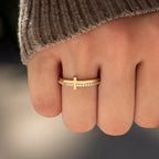 925 Sterling Silver Cross Ring for women