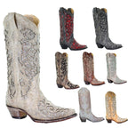 Women's Shoes Embroidered High Sleeve Solid Thick Heel Boots