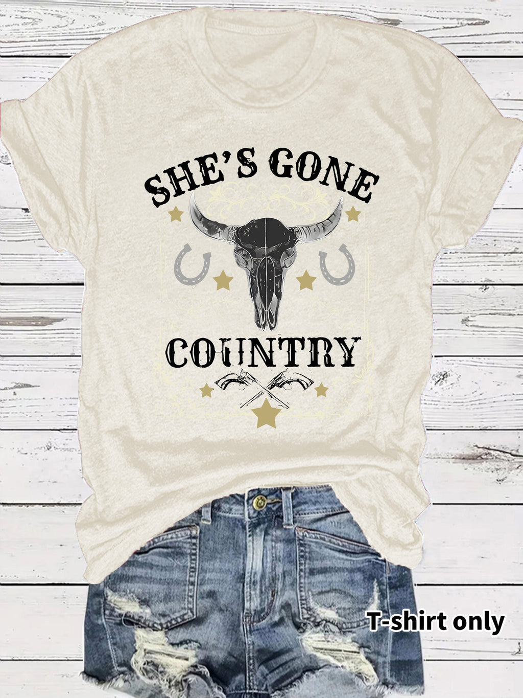 Western Cowboy Pattern T-shirt