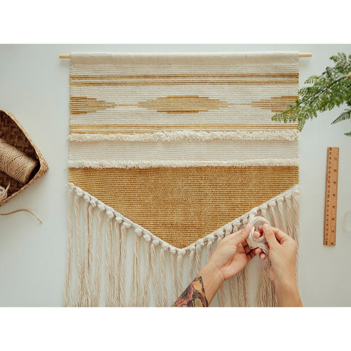 Boho Hanging Tapestry Vintage Fabric Macrame Wall Decoration