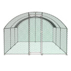 Large dome shaped walk-in fence cage metal chicken coop with waterproof and UV resistant cover, pipe diameter 1 inch