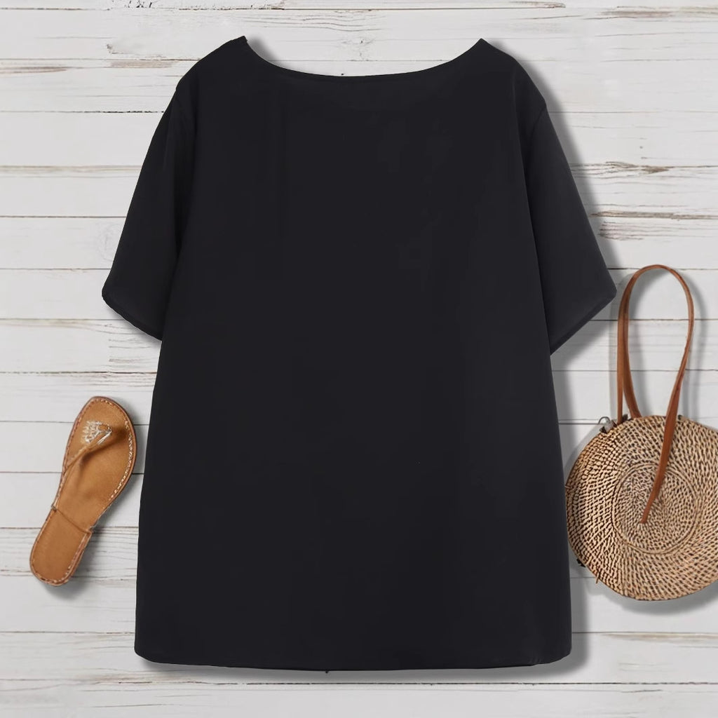 Plus Size Leopard Print Spliced Shirt