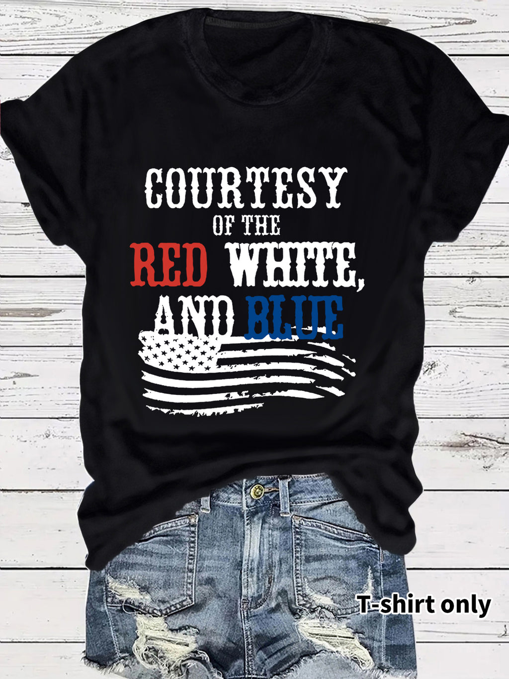 Short sleeved patriotic t-shirt