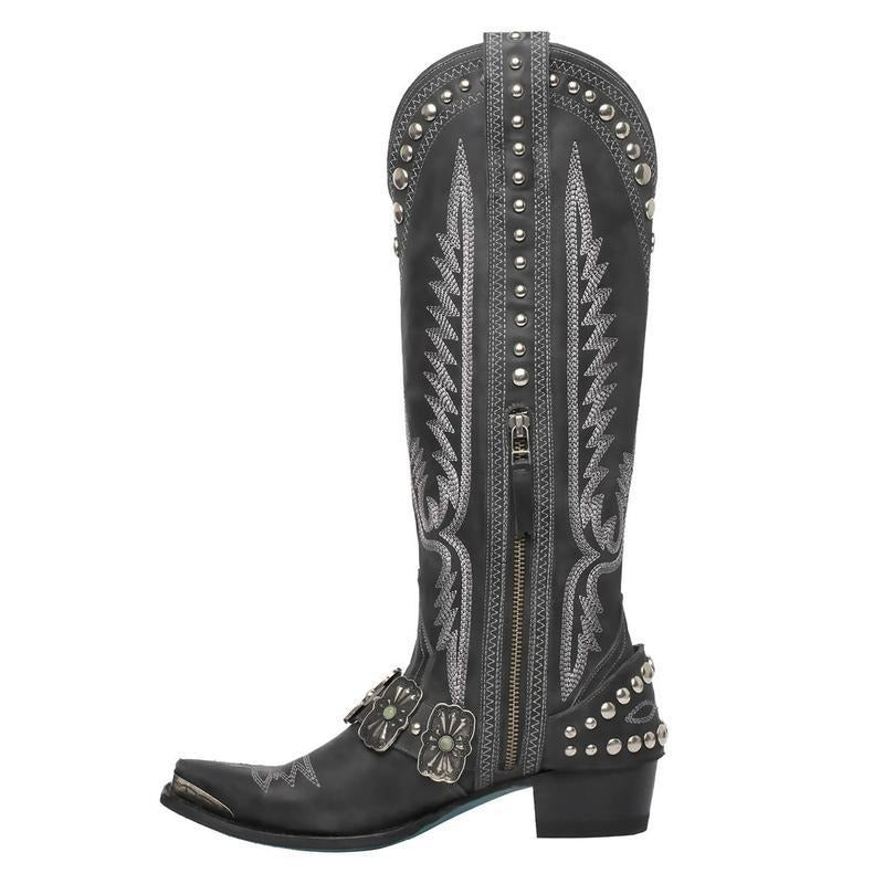 New Western Style Women's Competitive Denim Oversized Boots