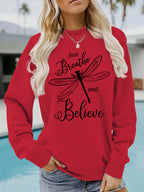 Dragonfly printed hoodie