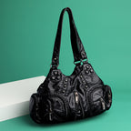 Vintage women's handbag large capacity single shoulder crossbody bag