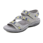Women's sandals with Velcro with pattern