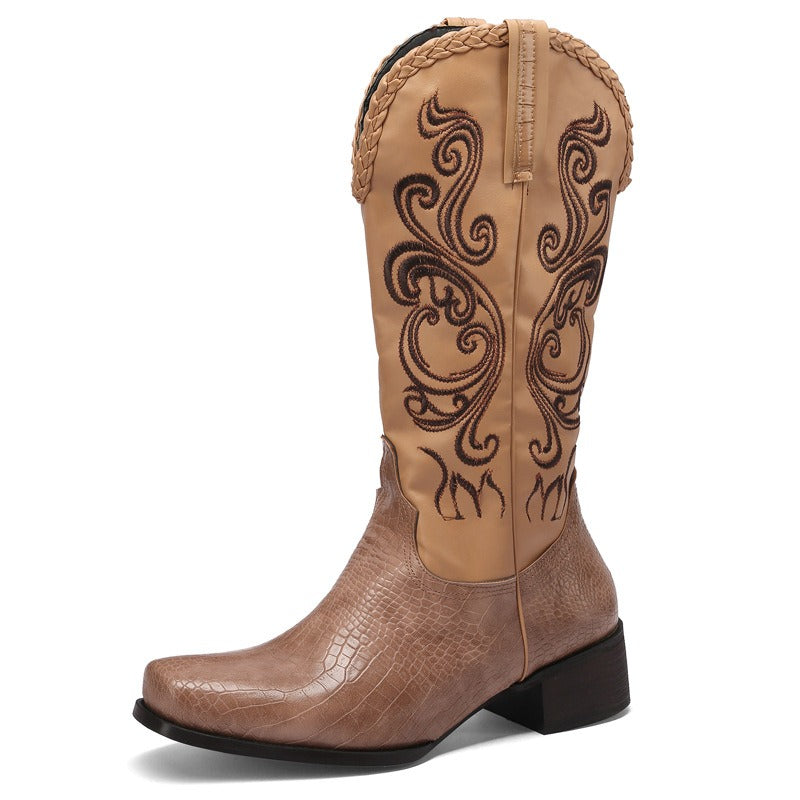 Western Cowboy Leather Boots Women's Boots