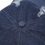 Unisex Vintage Washed Distressed Cap Baseball Denim