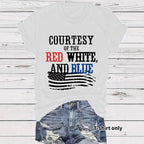 Short sleeved patriotic t-shirt