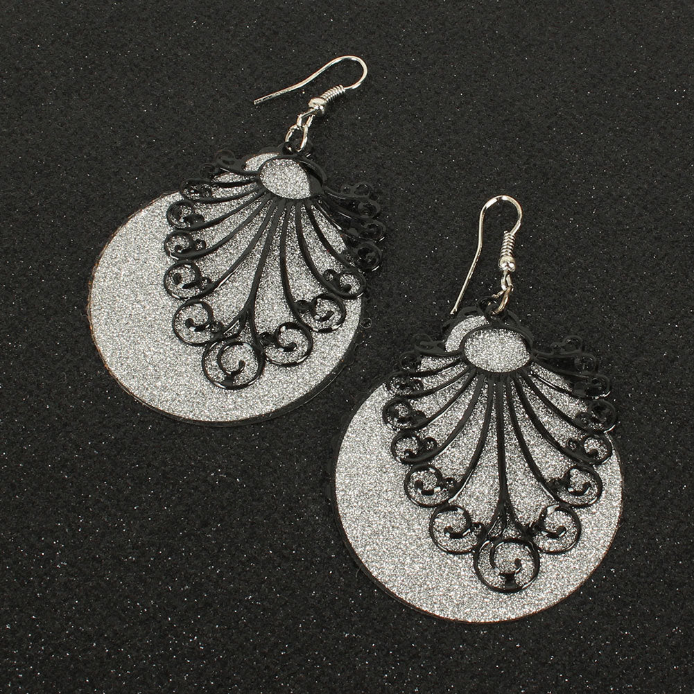 Boho Geometric Hollow Frosted Earrings Fashion Vintage Earrings For Women