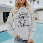 Dragonfly printed hoodie