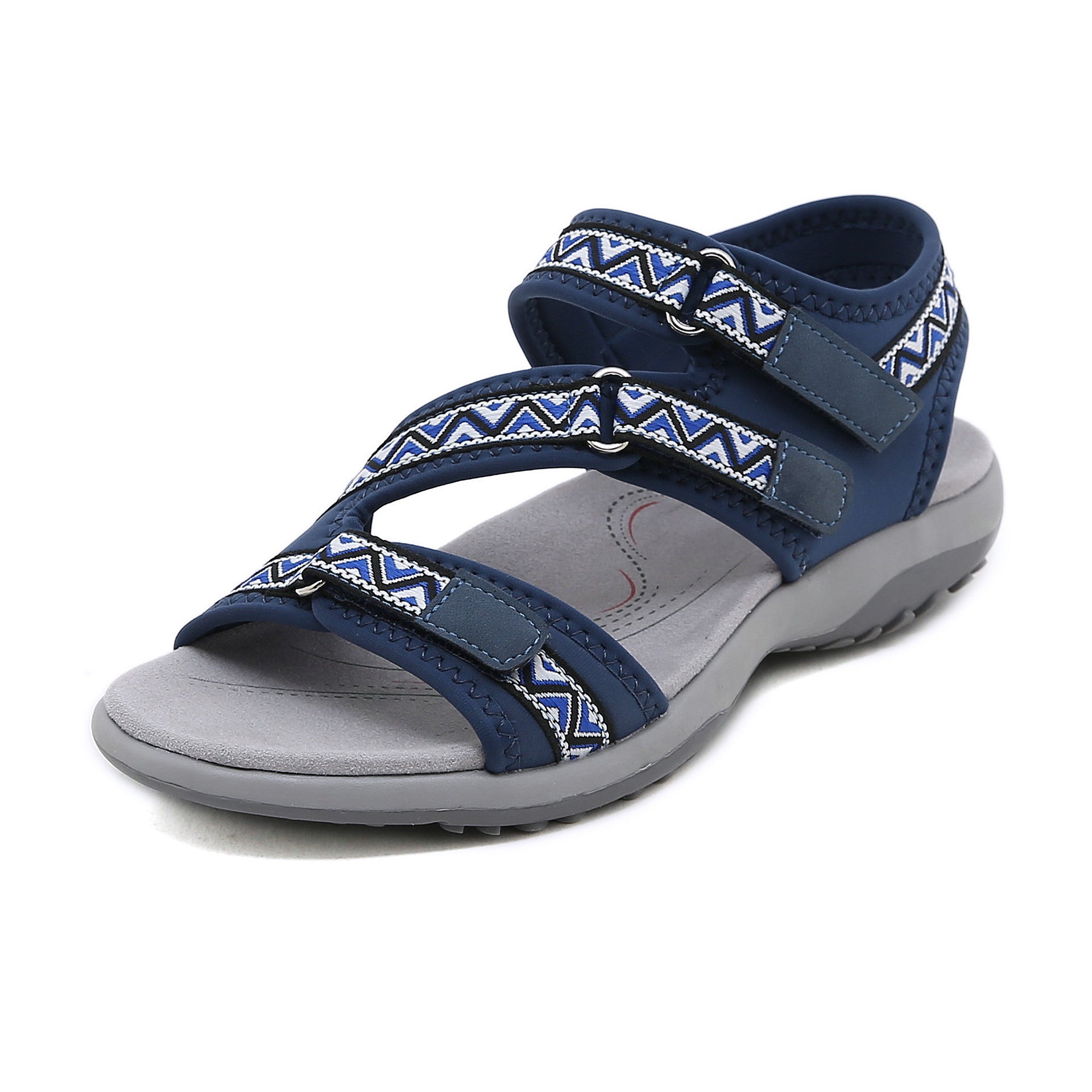 Women's sandals with Velcro with pattern