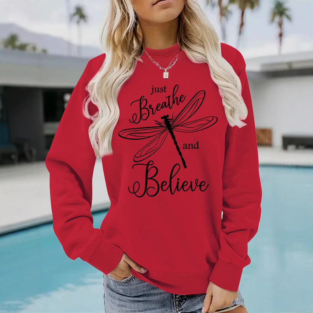 Dragonfly printed hoodie