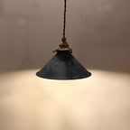 Rustic Iron Rust Pendant Light for Restaurant, Nordic Countryside Retro Cafe
