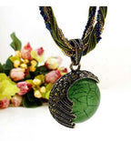 Bohemian Turquoise Handwoven Necklace