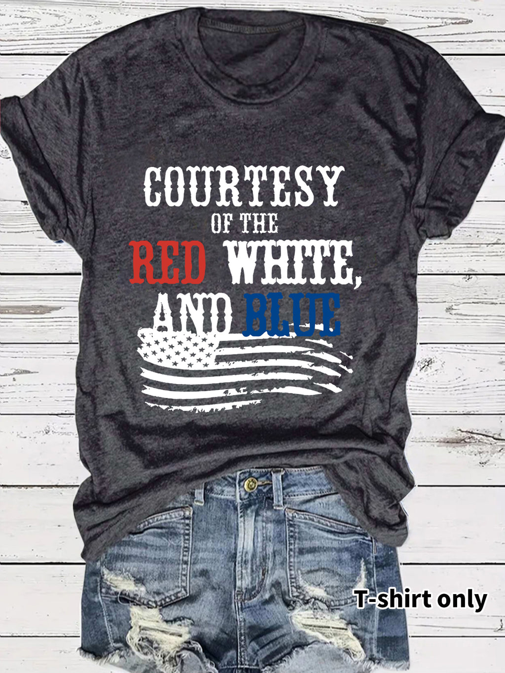 Short sleeved patriotic t-shirt