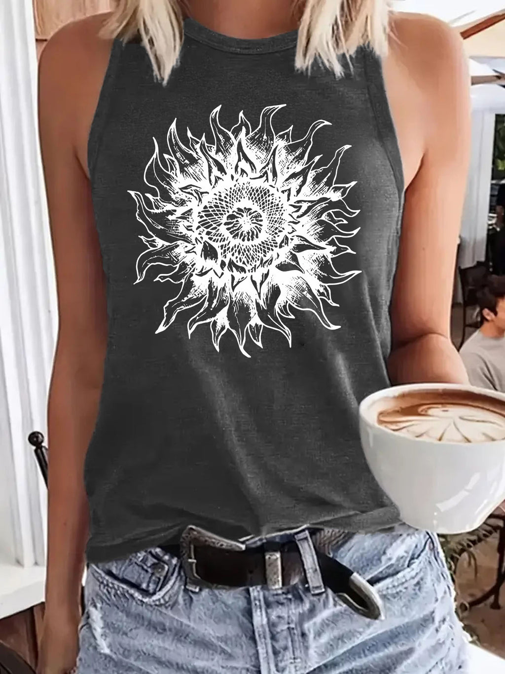Bohemian floral print women's clothing