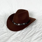 Western Woolen Felt Hat Vintage Style Hat