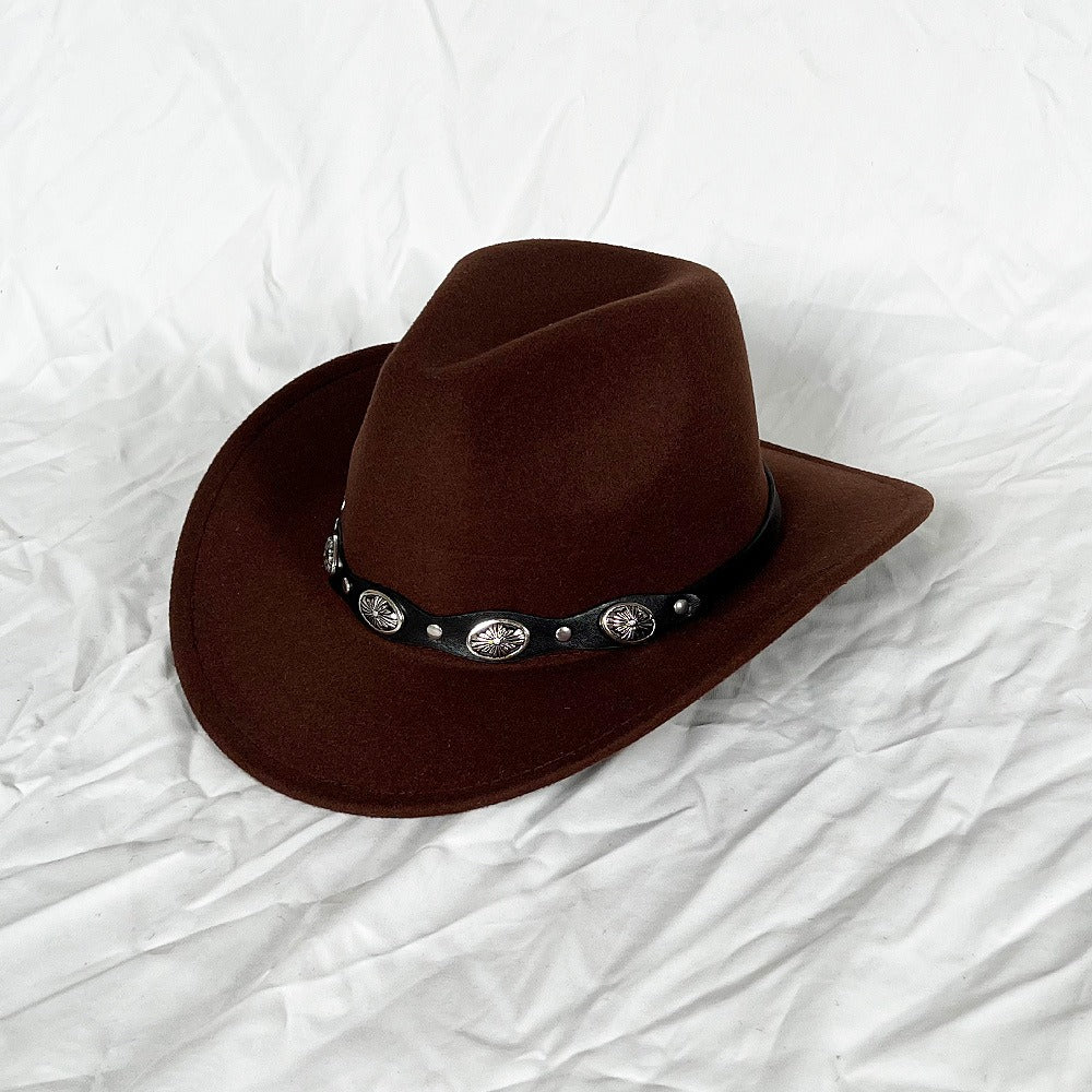 Western Woolen Felt Hat Vintage Style Hat