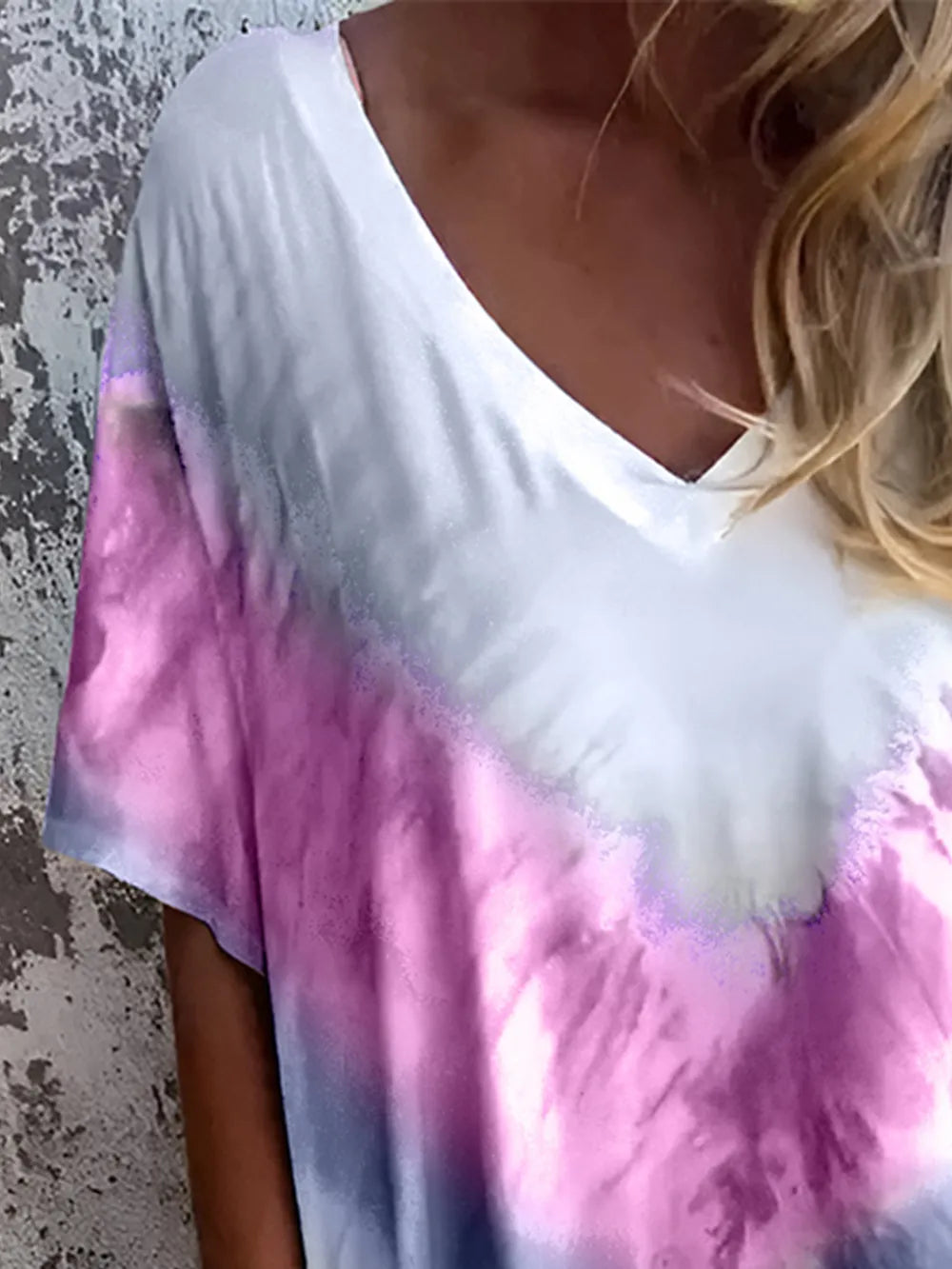 Full Size Pocketed Tie-Dye Short Sleeve Maxi Dress