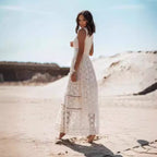Bohemian long women's lace dress