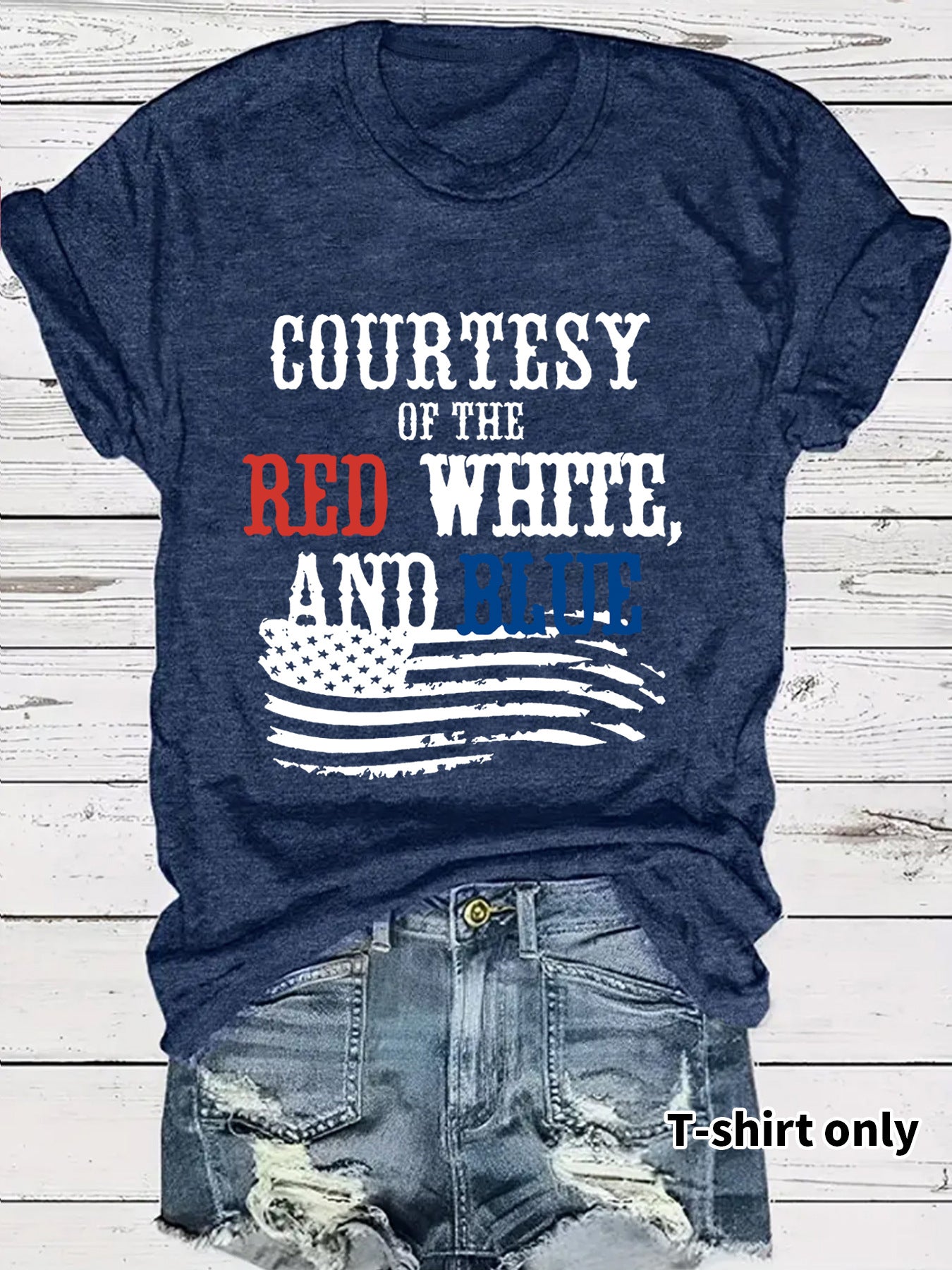 Short sleeved patriotic t-shirt