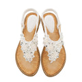 Summer New Bohemian Style Handmade Flower Round Toe Sandals Women's Fashion All-Match Trend Sandals
