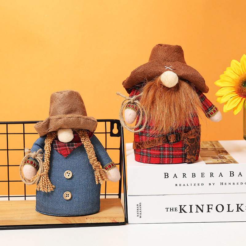 Western Cowboy & Girl Gnome