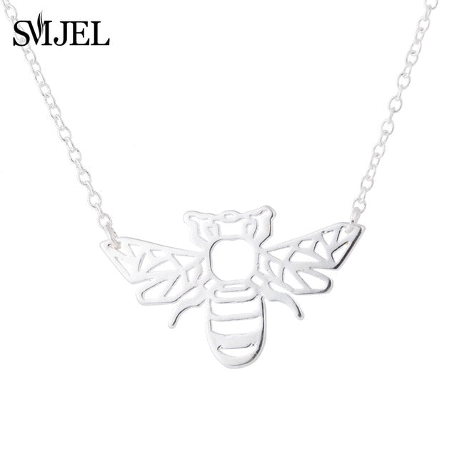 Gold Bee Pendant Necklace & Pendants Party Honey Bee Accessories Everyday Jewelry