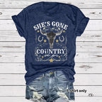 Western Cowboy Pattern T-shirt