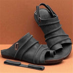 Fish Mouth Thong Beach Women's Sandals Velcro Plus Size Women's Shoes