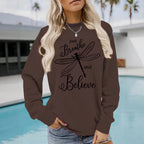 Dragonfly printed hoodie