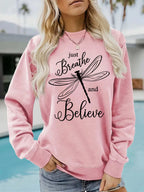 Dragonfly printed hoodie