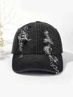 Unisex Vintage Washed Distressed Cap Baseball Denim