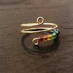 925 Sterling Silver Bead Wrap Ring for women