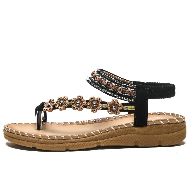 New Bohemian National Style Thick Soled Sandals Are Comfortable For Women