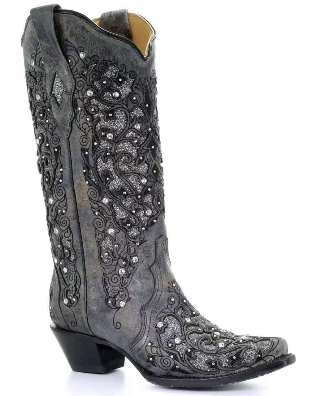 Women's Shoes Embroidered High Sleeve Solid Thick Heel Boots
