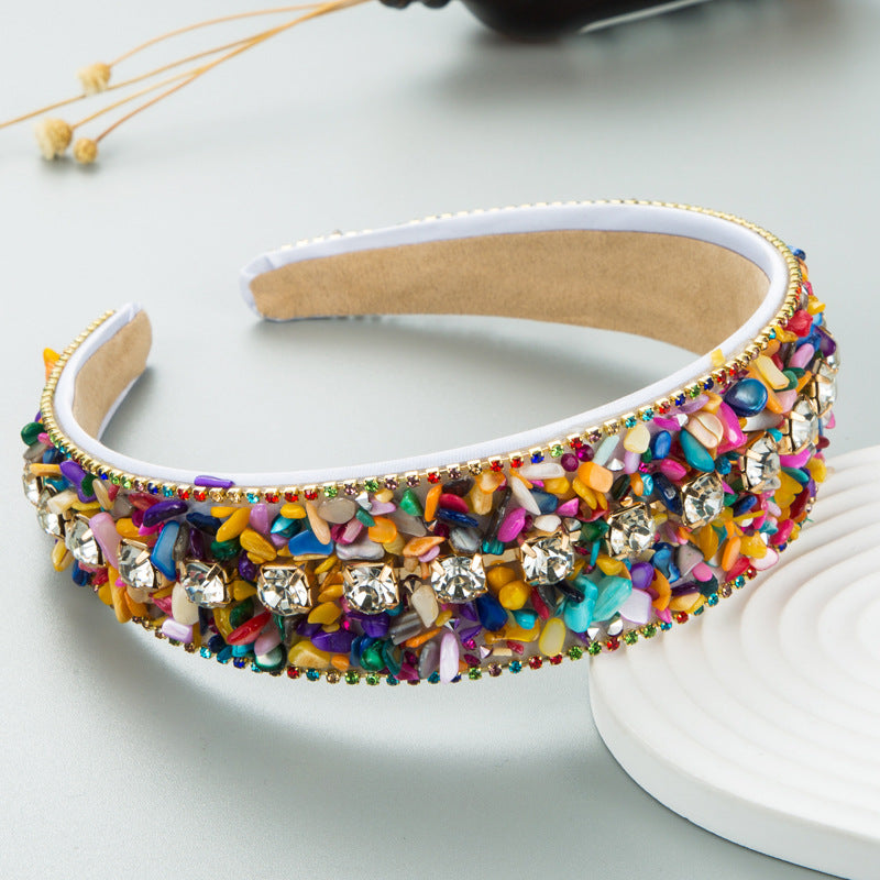 Women's Colorful Turquoise Wide Headband