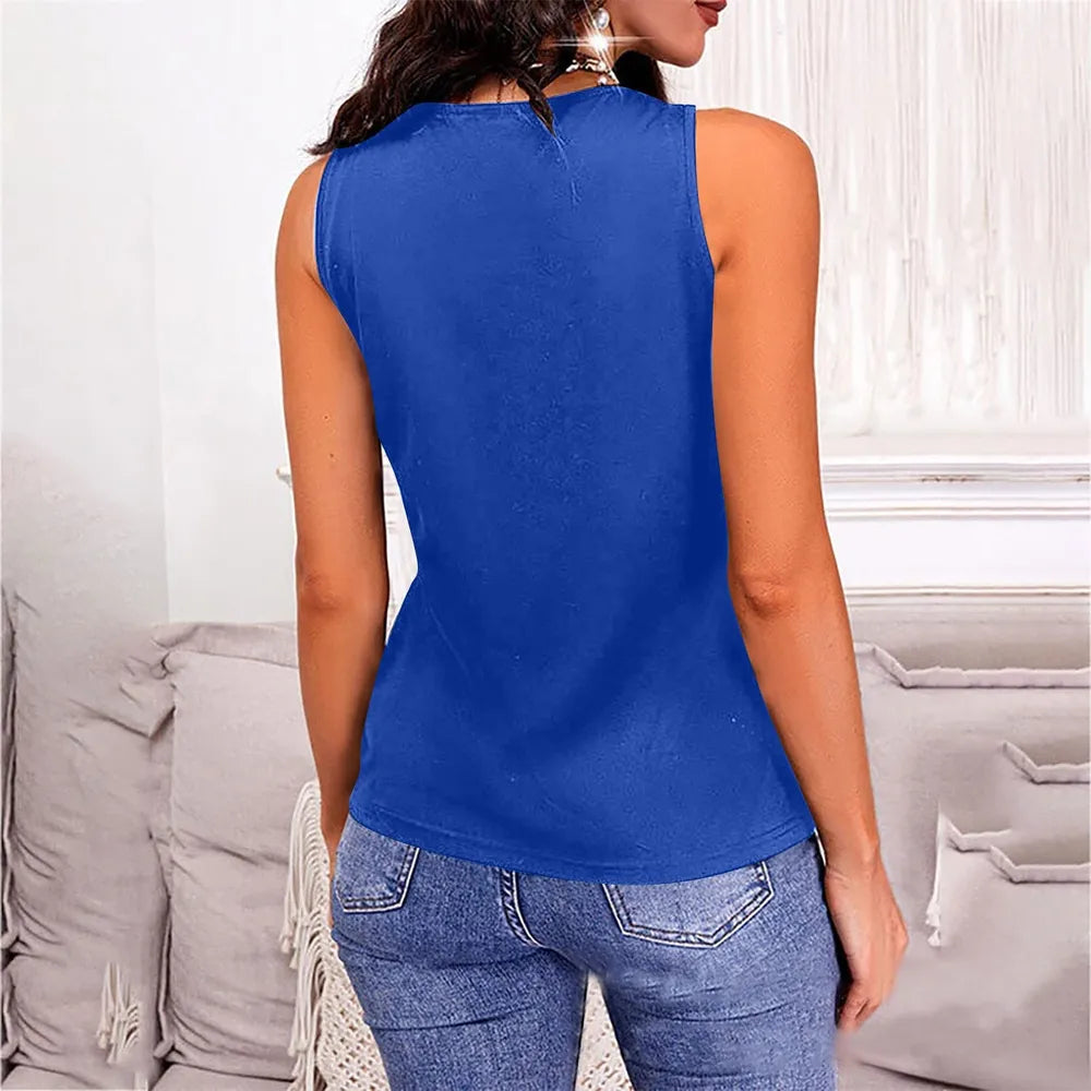 Women's V-Neck Wide Strap Tank