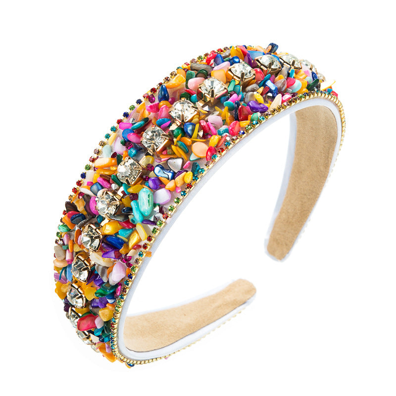 Women's Colorful Turquoise Wide Headband