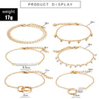 Tocona Bohemian Gold Tassel Bracelets