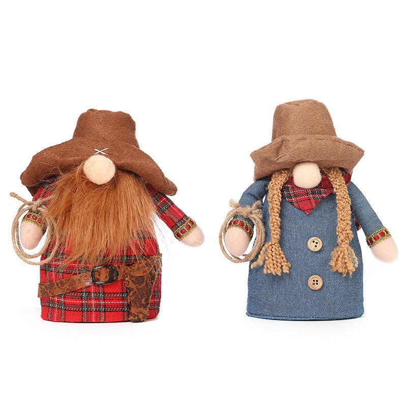 Western Cowboy & Girl Gnome